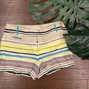 LOFT stripped multicolored shorts